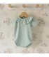 body bebé mint cuello volante amplio algodón suave detalle verano fresco elegante