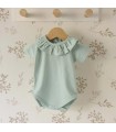 Body bebé fresco mint cuello volante Calamaro Titán Elas