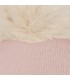 Detalles del Gorro Bebé Nude tejido suave con pompón de pelo superior diseño elegante invierno
