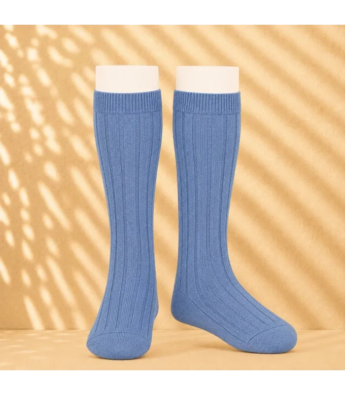 Calcetín Canalé Cóndor Azul Francia 449 de algodón para bebé y niño