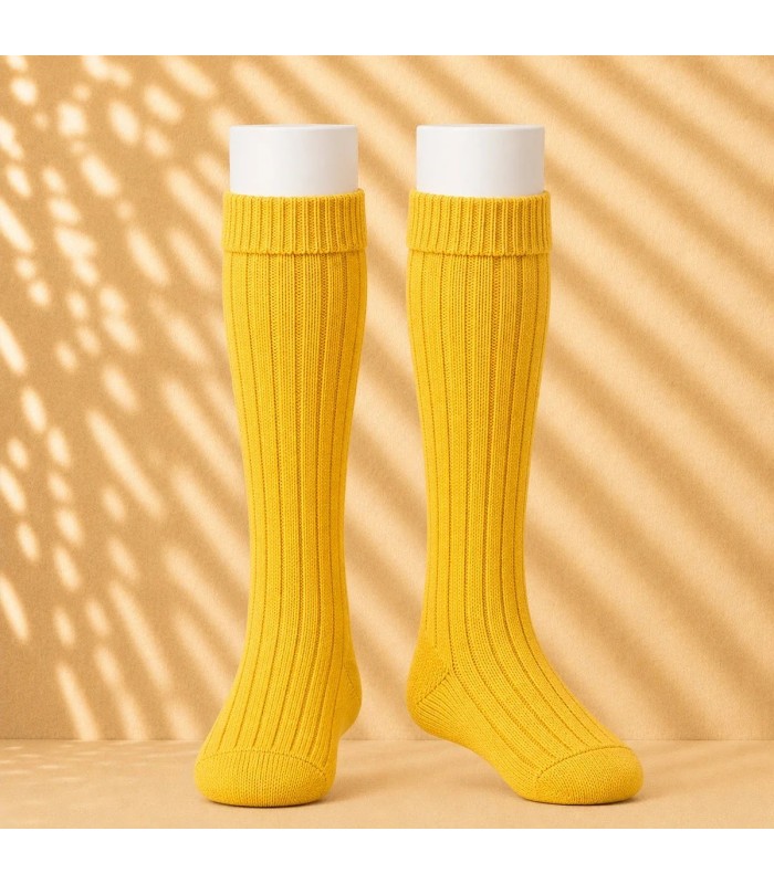 Calcetín Canalé Cóndor Amarillo 630 de algodón para bebé y niño