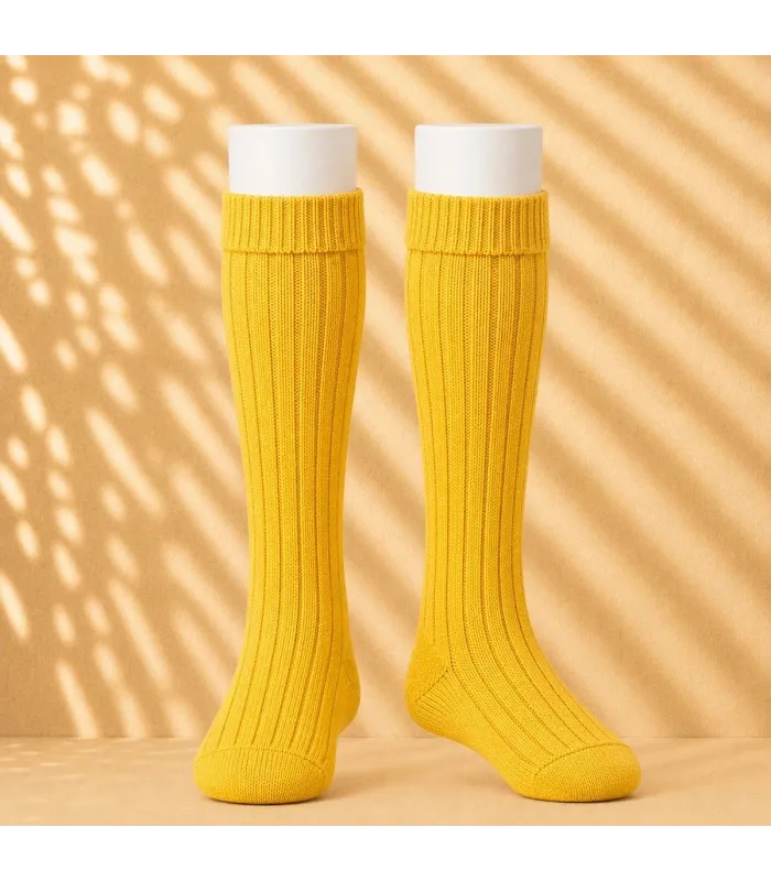 Calcetín Canalé Cóndor Amarillo 630 de algodón para bebé y niño