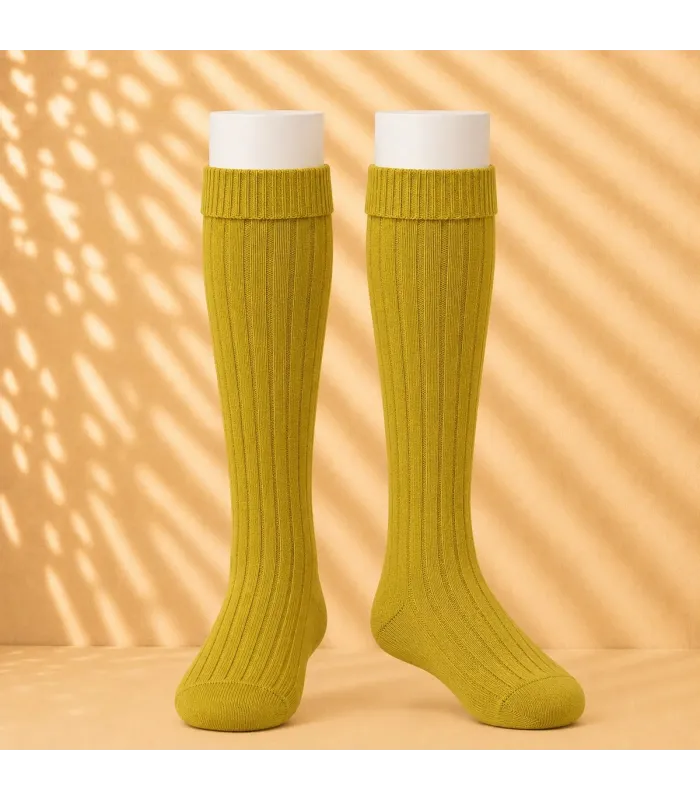 Calcetín Canalé Cóndor Curry 645 de algodón para bebé y niño