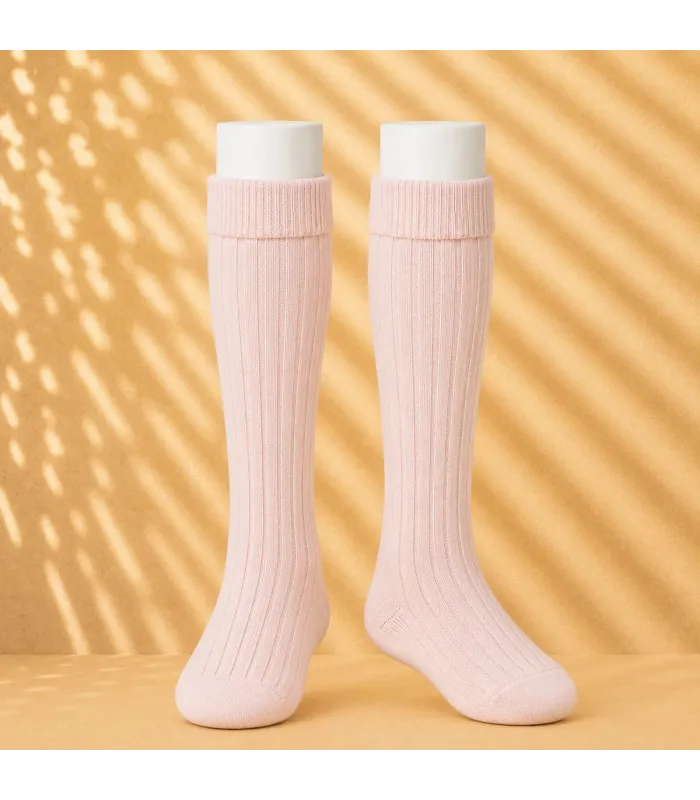 Calcetín Canalé Cóndor Nude 674 de algodón para bebé y niño