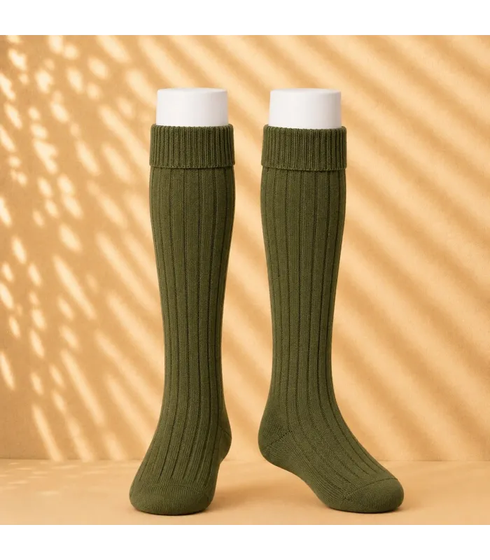 Calcetín Canalé Cóndor Alga 742 de algodón para bebé y niño