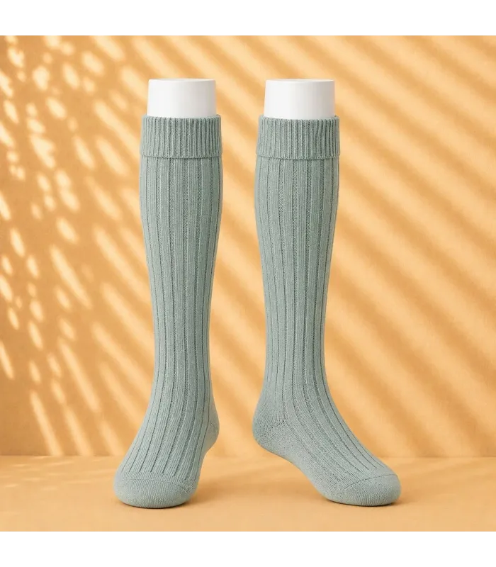 Calcetín Canalé Cóndor Verde Seco 756 de algodón para bebé y niño
