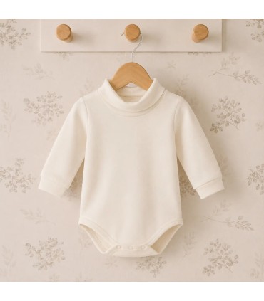 Body bebé crudo cuello cisne Calamaro | Gateos