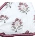 Detalles del diseño del Lazo Pelo pinza berenjena floral niña tejido suave pinza detalle elegante