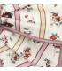 Detalles del diseño del Lazo Pelo bebé nude floral pinza tela suave ribete rosa empolvado detalle elegante