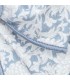 Detalles del diseño del Lazo Pelo bebé azul toile algodón pinza estampado detalle elegante