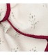 Detalles del diseño del Lazo Pelo niña crudo algodón estampado pinza ribete contraste detalle
