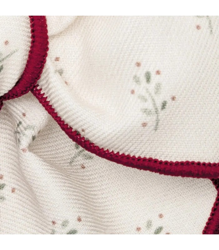 Detalles del diseño del Lazo Pelo niña crudo algodón estampado pinza ribete contraste detalle