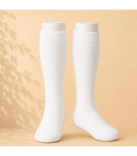 Calcetín Alto Liso Cóndor Blanco 200 de algodón para bebé y niño