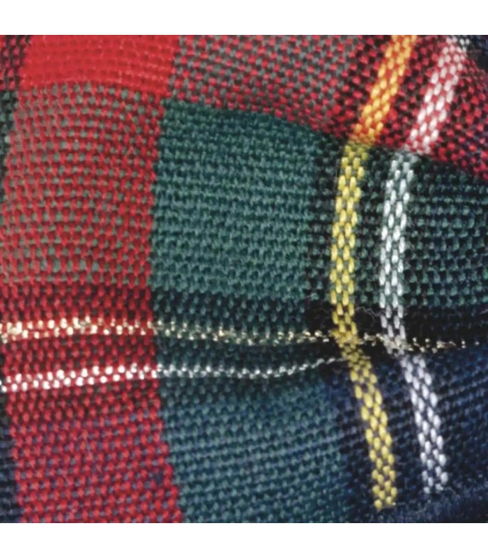 Detalles de textura del diseño del Lazo Pelo Bebé Marino Tartán pinza tejido estructurado elegante complemento cabello invierno