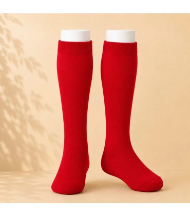 Calcetín Alto Liso Cóndor Rojo 550 de algodón para bebé y niño
