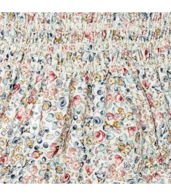 Diseño del Pololo Bebé Crudo floral algodón fruncido ligero elegante infantil