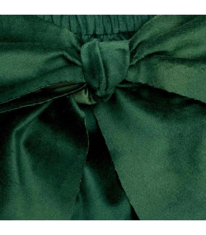 Diseño del Pololo Bebé Verde lazo grande tejido satinado volumen elegante infantil