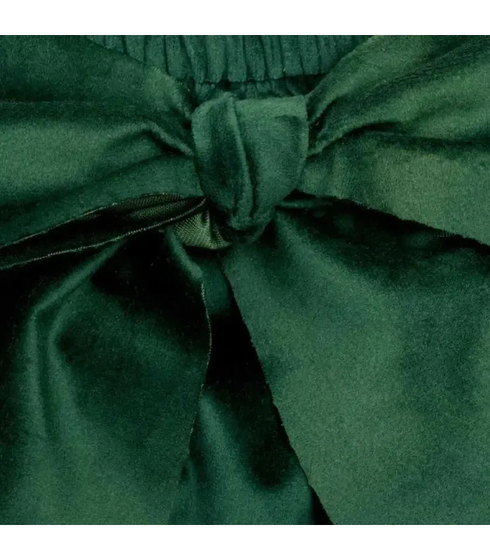 Diseño del Pololo Bebé Verde lazo grande tejido satinado volumen elegante infantil