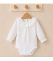 Body camisa bebé blanco plumeti Calamaro