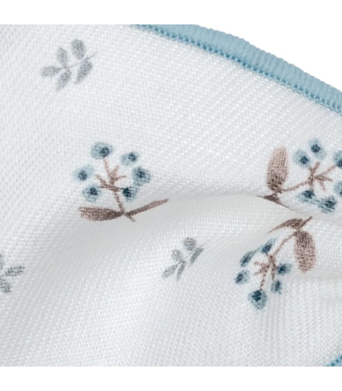 Detalles del diseño del Lazo Pelo bebé crudo estampado algodón ribete celeste pinza infantil invierno