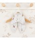 Lazo Pelo bebé mint invierno estampado algodón con pinza suave diseño grande elegante