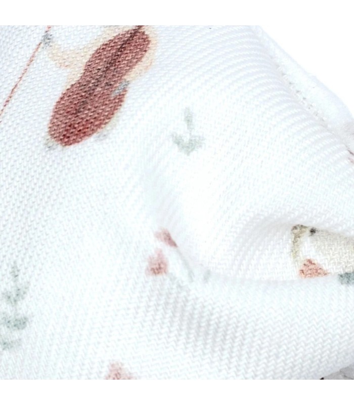 Detalles del diseño del Lazo Pelo bebé mint invierno estampado algodón con pinza suave diseño grande elegante