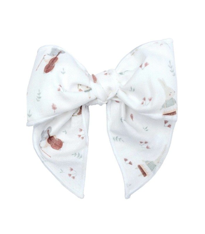 Lazo Pelo bebé mint invierno estampado algodón con pinza suave diseño grande elegante en fondo blanco