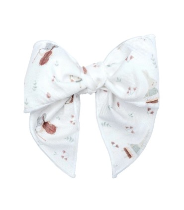 Lazo Pelo bebé mint invierno estampado algodón con pinza suave diseño grande elegante en fondo blanco