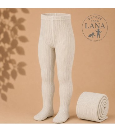Leotardo Canalé Lana Cóndor Beige 901 para bebé y niña