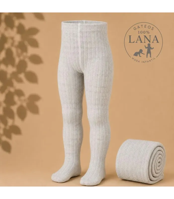 Leotardo Canalé Lana Cóndor Aluminio 966 para bebé y niña