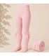 Leotardo Liso con Lazo Grosgrain Cóndor Rosa Palo 526 para bebé y niña
