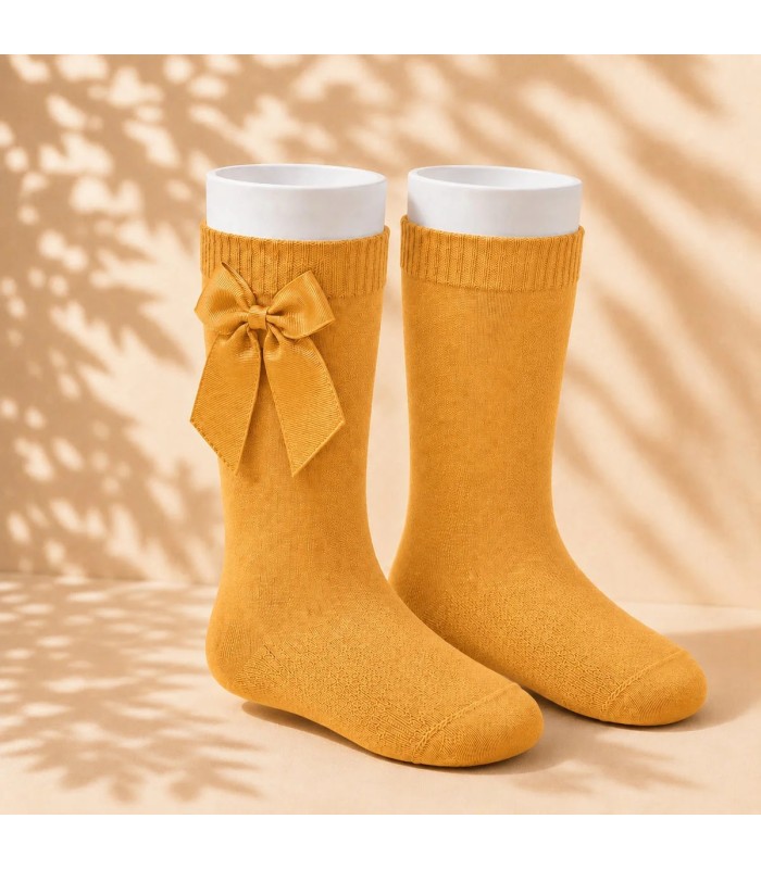 Calcetín Lazo Grosgrain Cóndor Mango 680 para bebé y niña