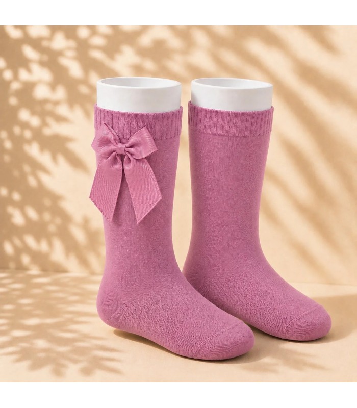 Calcetín Lazo Grosgrain Cóndor Tamarisco 670 para bebé y niña