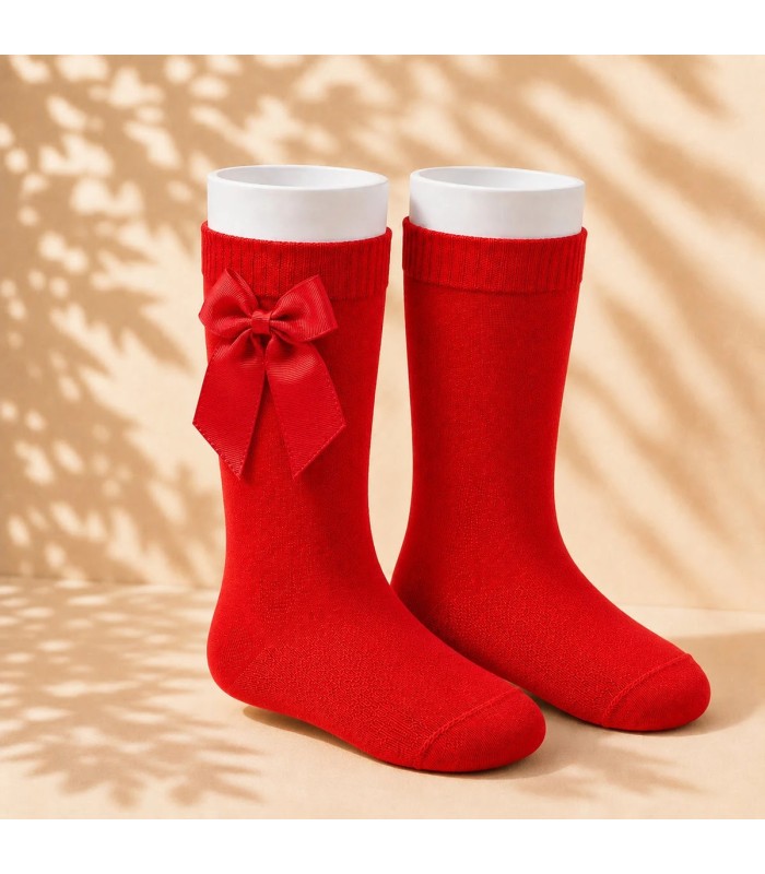 Calcetín Lazo Grosgrain Cóndor Rojo 550 para bebé y niña