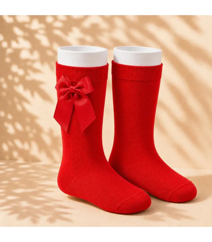 Calcetín Lazo Grosgrain Cóndor Rojo 550 para bebé y niña