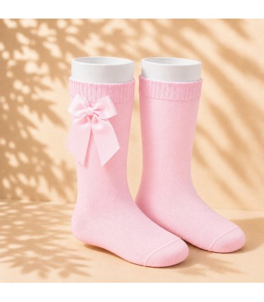 Calcetín Lazo Grosgrain Cóndor Rosa 500 para bebé y niña