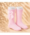 Calcetín Lazo Grosgrain Cóndor Rosa