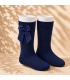 Calcetín Lazo Grosgrain Cóndor Azul Marino 480 para bebé y niña