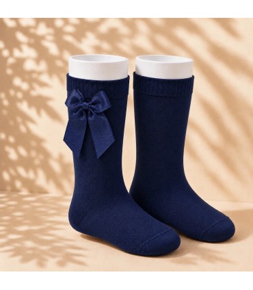 Calcetín Lazo Grosgrain Cóndor Azul Marino 480 para bebé y niña
