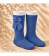 Calcetín Lazo Grosgrain Cóndor Azul Francia 449 para bebé y niña