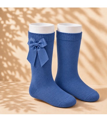 Calcetín Lazo Grosgrain Cóndor Azul Francia 449 para bebé y niña