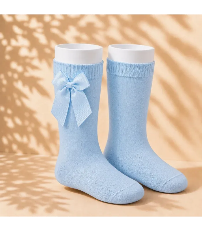 Calcetín Lazo Grosgrain Cóndor Azul Bebé 410 para bebé y niña