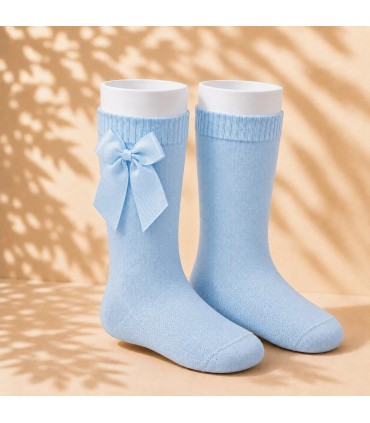 Calcetín Lazo Grosgrain Cóndor Azul Bebé 410 para bebé y niña