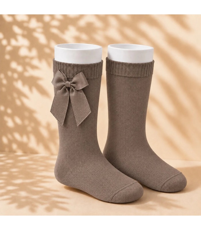 Calcetín Lazo Grosgrain Cóndor Visón | Gateos