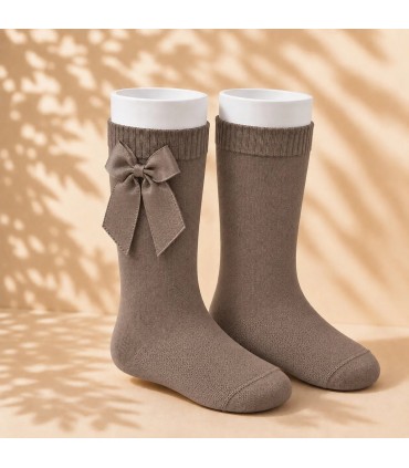 Calcetín Lazo Grosgrain Cóndor Visón | Gateos