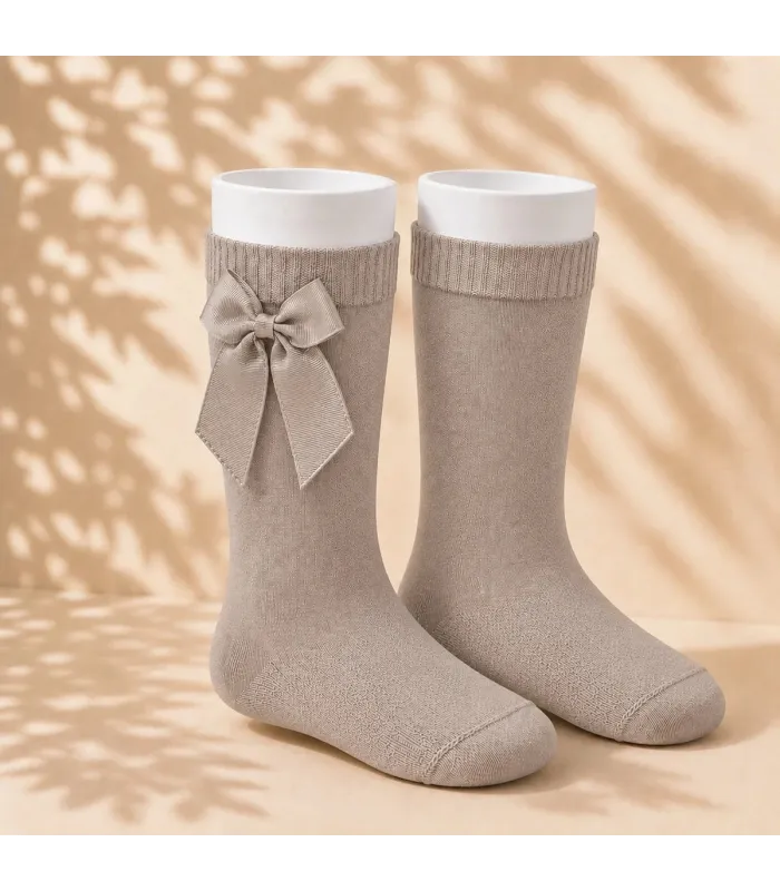 Calcetín Lazo Grosgrain Cóndor Piedra 334 para bebé y niña