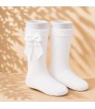Calcetín Lazo Grosgrain Cóndor Blanco
