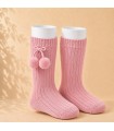Calcetín Canalé Borlas Cóndor Rosa