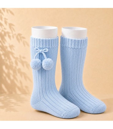 Calcetín Canalé Borlas Cóndor Azul Bebé 410 para bebé y niño