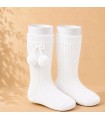 Calcetín Canalé Borlas Cóndor Blanco